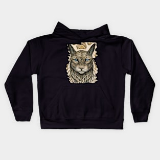 Animals from the forest_lynx Kids Hoodie